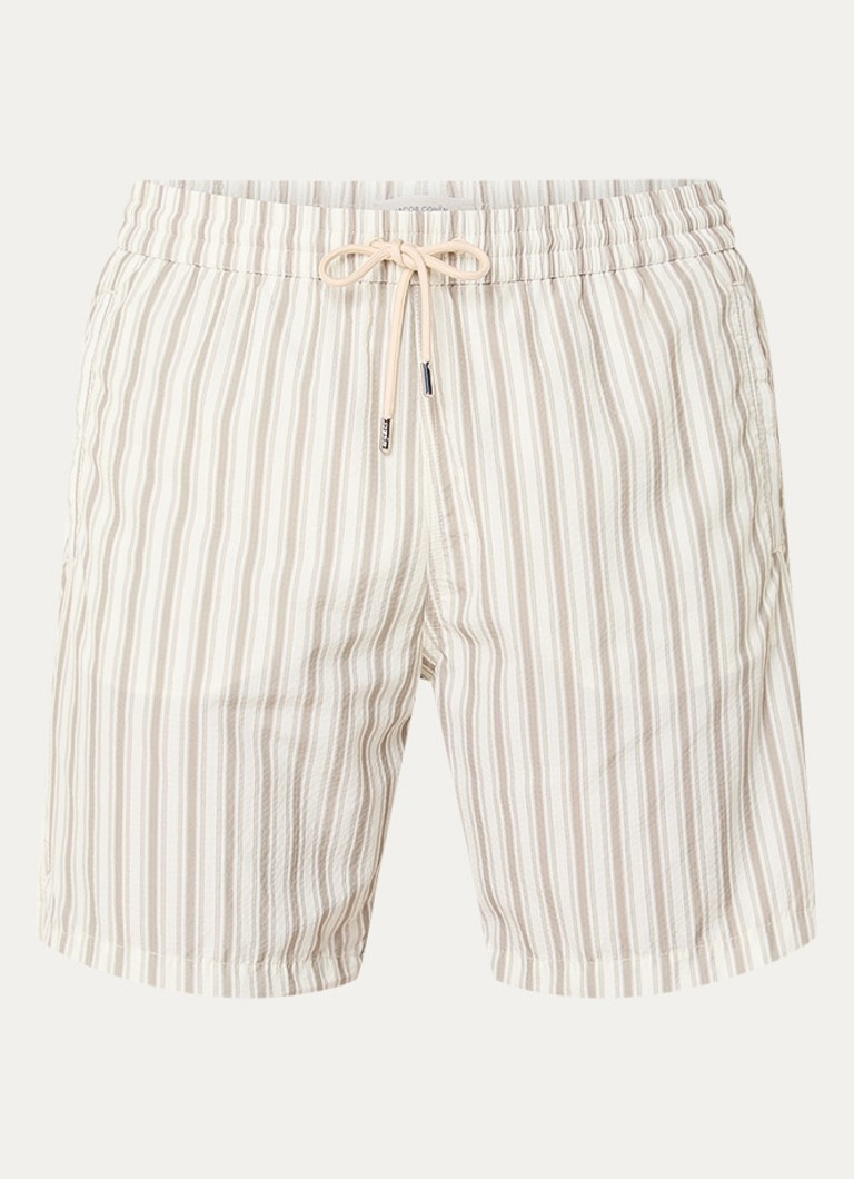 Jacob Cohën Heren Zwemshorts met streepprint in de kleur Beige, maat: XXL