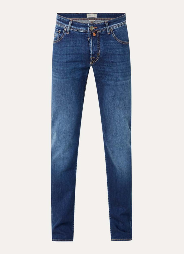 Jacob Cohën Heren Nick slim fit jeans met medium wassing in de kleur Indigo, maat: 36