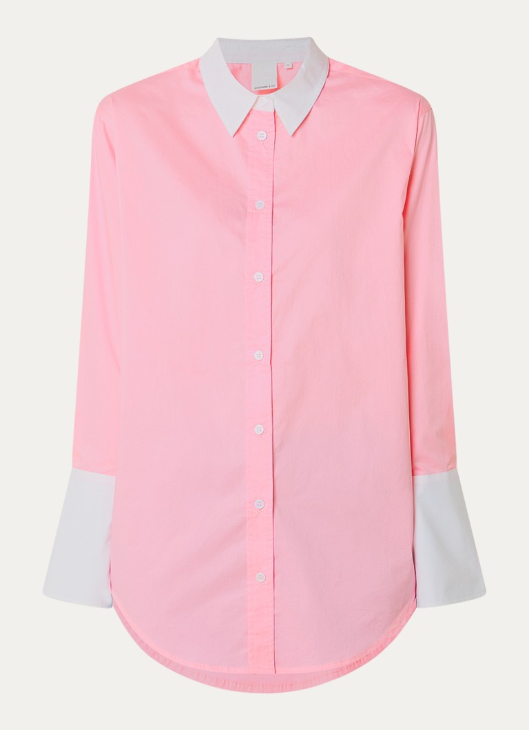Josephine & Co Dames Bax blouse met kraag in de kleur Roze