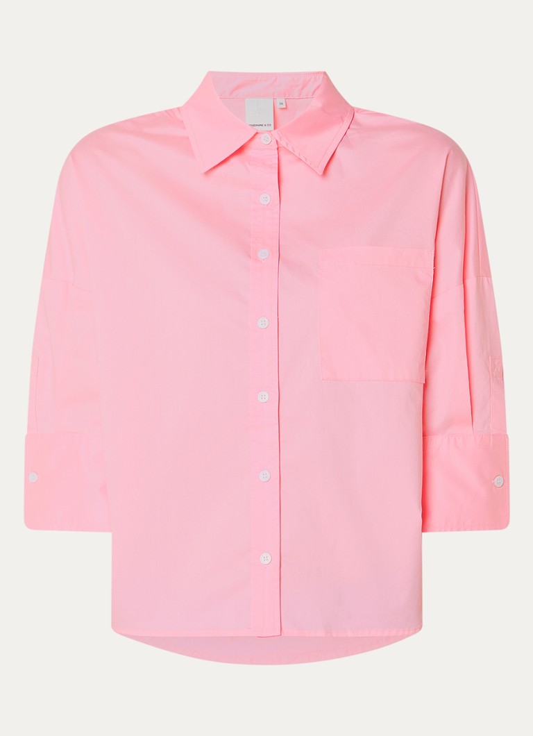 Josephine & Co Dames Blayne blouse met borstzak in de kleur Roze