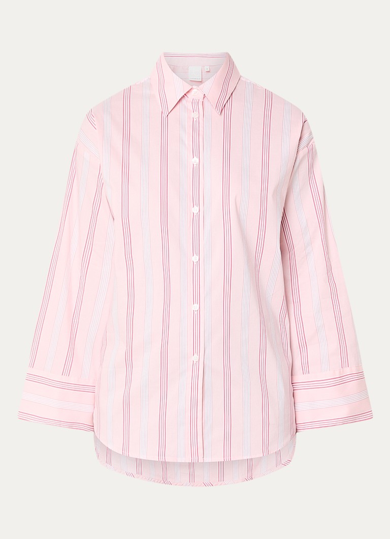 Josephine & Co Dames Bastian blouse met streepprint in de kleur Lichtroze