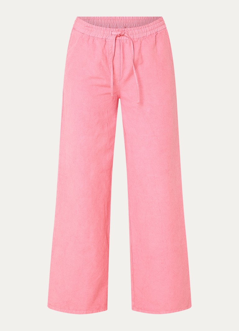 Josephine & Co Dames Basma high waist chino met trekkoord in de kleur Roze