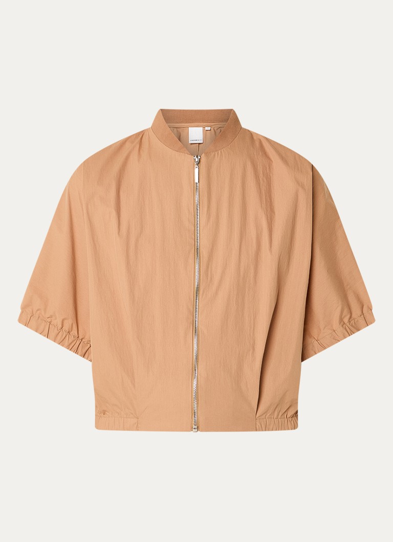 Josephine & Co Dames Benedict cropped jack met vleermuismouw in de kleur Cognac