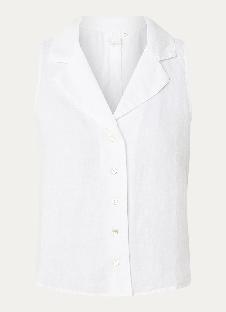 Josephine & Co Dames Bliss mouwloze blouse in de kleur Wit