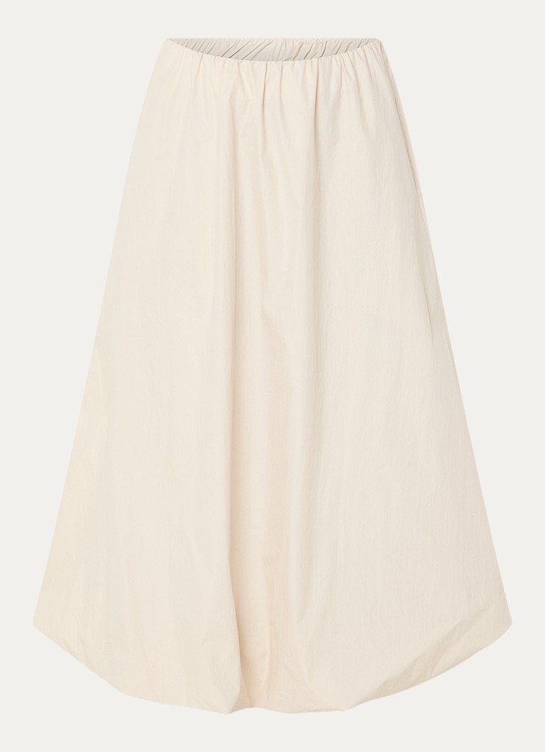 Josephine & Co Dames Bonnie midi rok met steekzakken in de kleur Beige