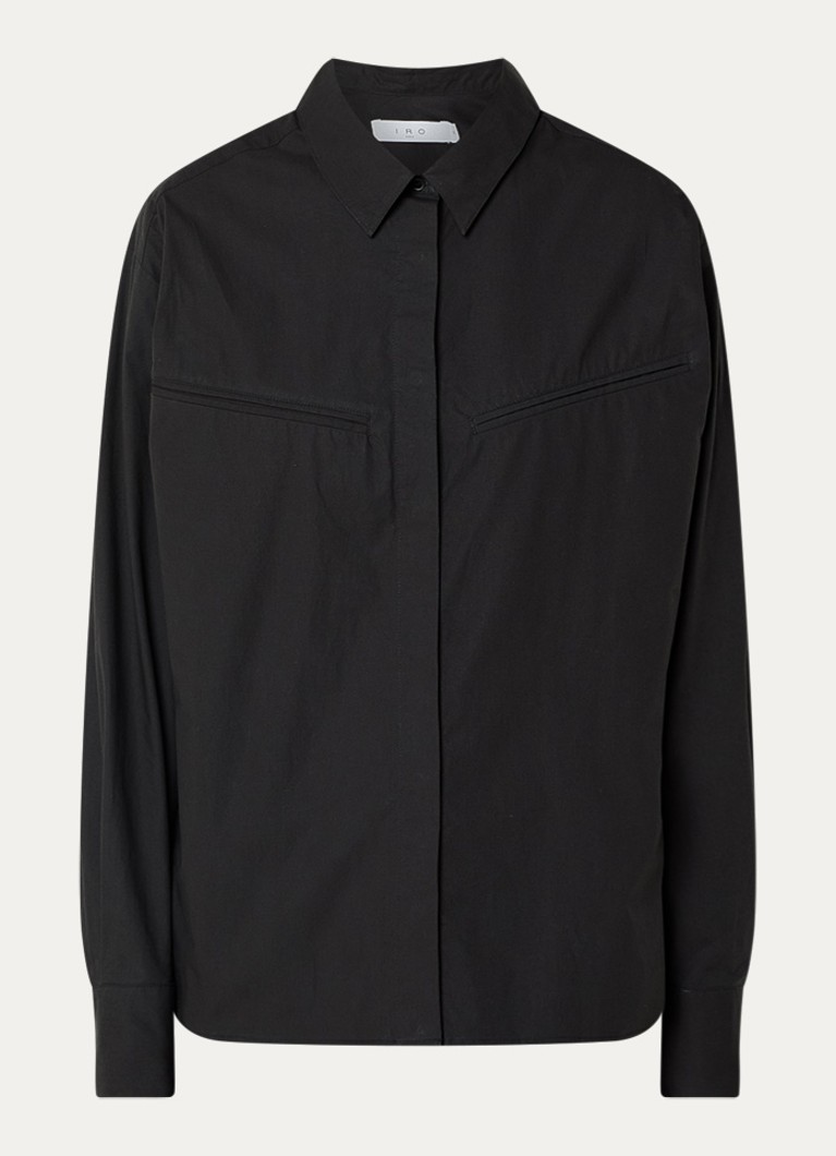 IRO Dames Ossine blouse met kraag in de kleur Zwart