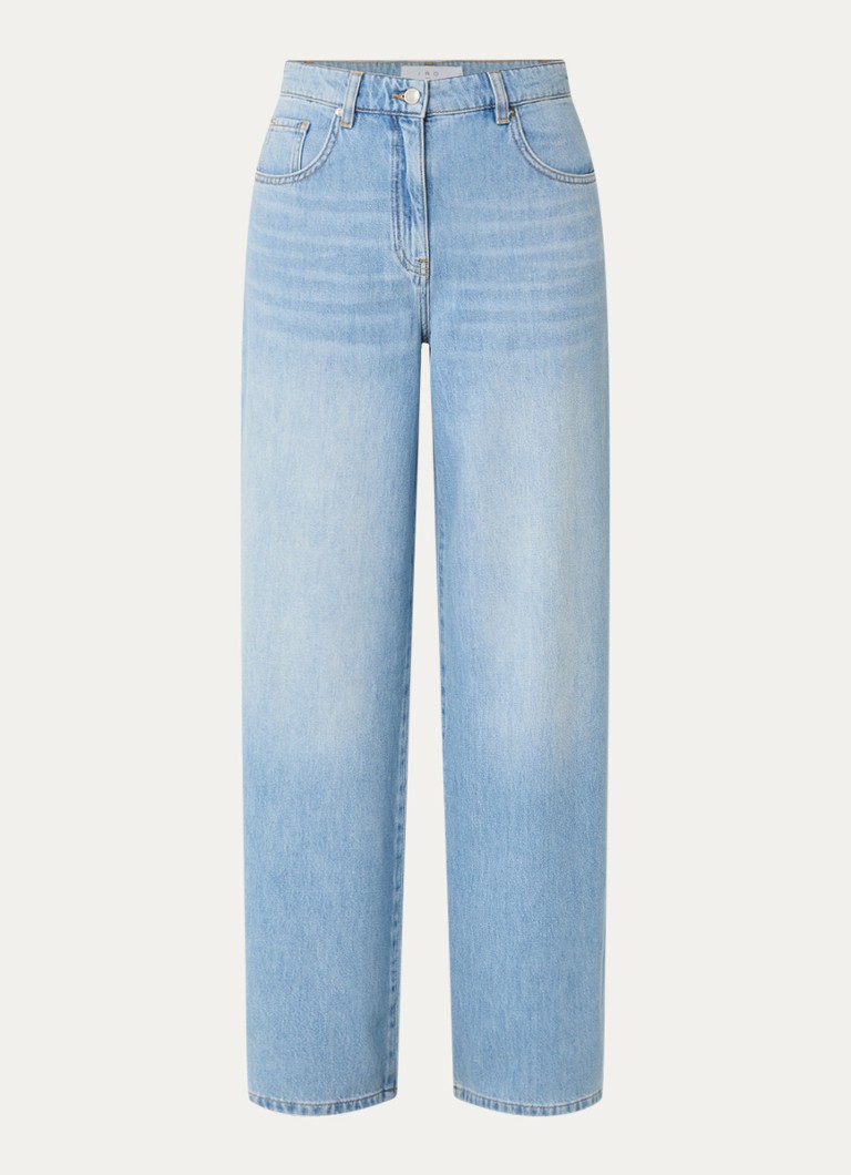 IRO Dames Ulyesse high waist wide leg jeans met lichte wassing in de kleur Indigo