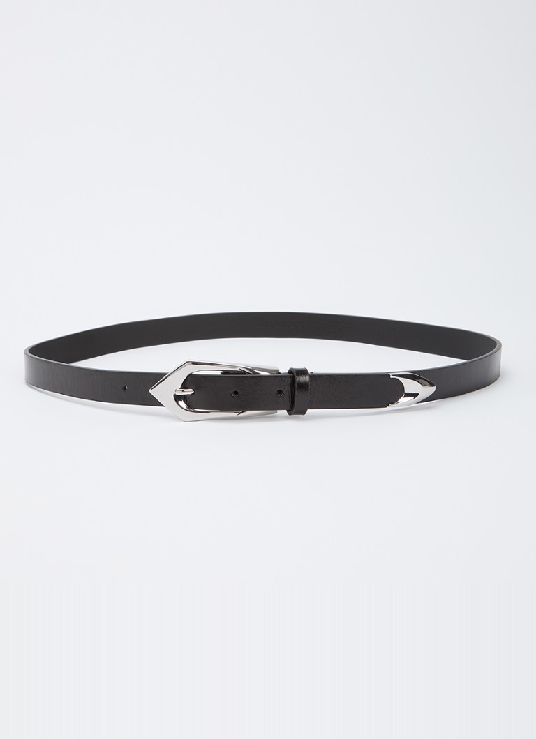 IRO Dames Cuff riem van kalfsleer in de kleur Zwart