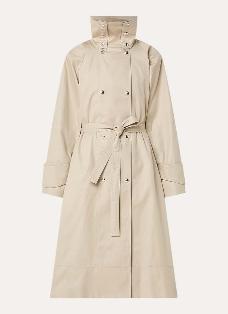 IRO Dames Ranka trenchcoat met steekzakken en strikceintuur in de kleur Beige