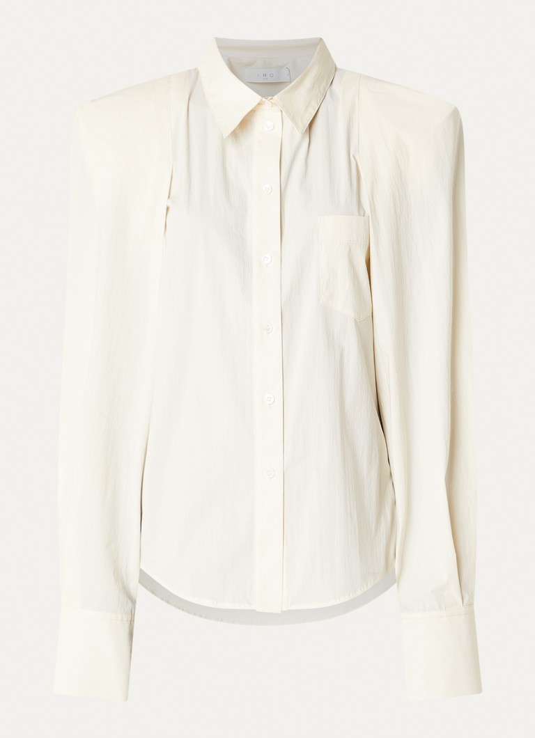 IRO Dames Lizbeth blouse met ballonmouw in de kleur Creme