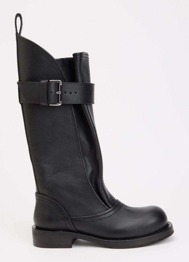 IRO Dames Riff biker boot van leer in de kleur Zwart