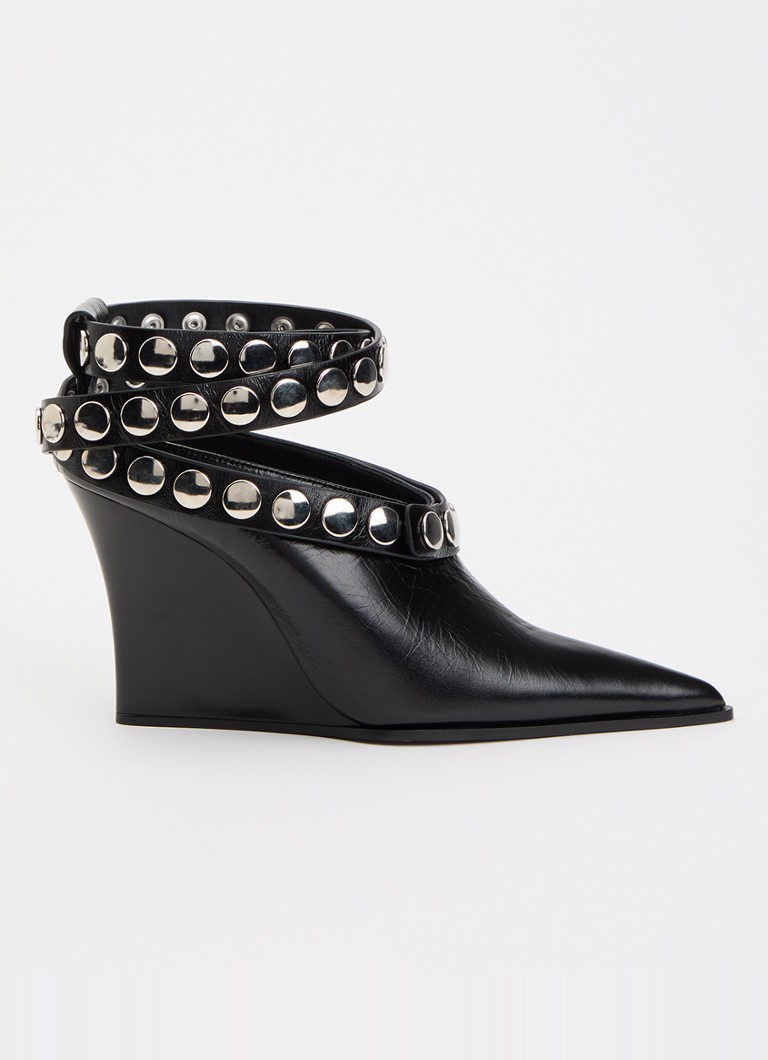 IRO Dames Fauve Click pump van leer met studs in de kleur Zwart