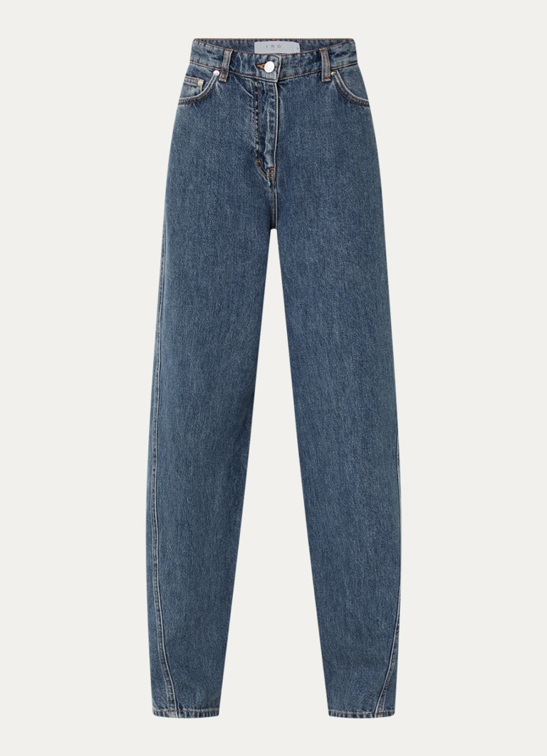 IRO Dames Twist high waist wide fit jeans met medium wassing in de kleur Indigo