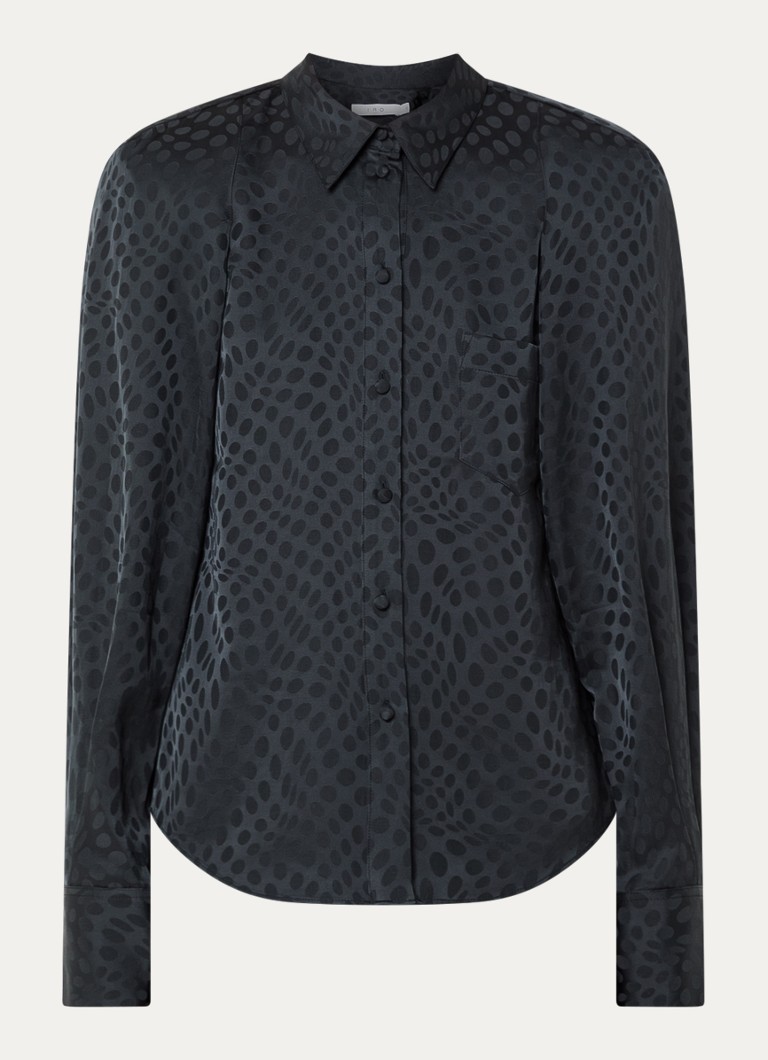 IRO Dames Fusion blouse met print in de kleur Zwart