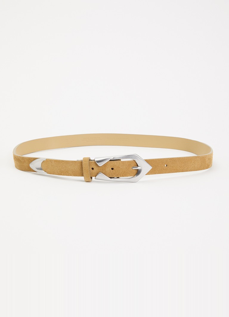 IRO Dames Cuff riem van kalfssuède in de kleur Zand