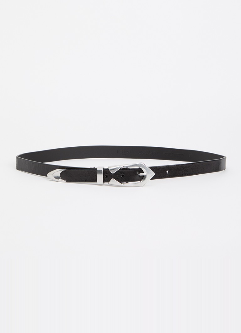 IRO Dames Cuff riem van kalfsleer in de kleur Zwart