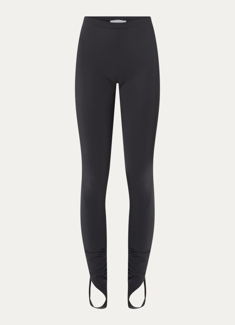 IRO Dames Titanium skinny fit legging met ruches in de kleur Zwart