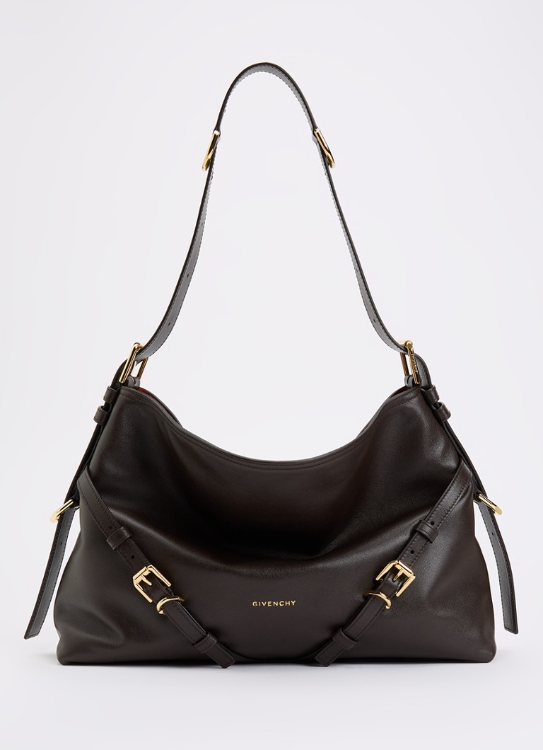 Givenchy Dames Vouyou schoudertas van leer in de kleur Chocoladebruin, maat: One Size