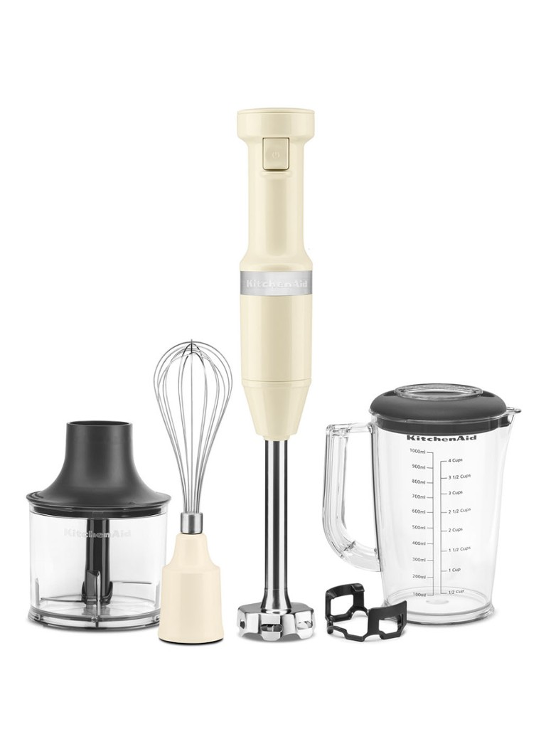 KitchenAid Staafmixer 5-delig 5KHBV83 - Amandelwit Gebroken wit - Deal