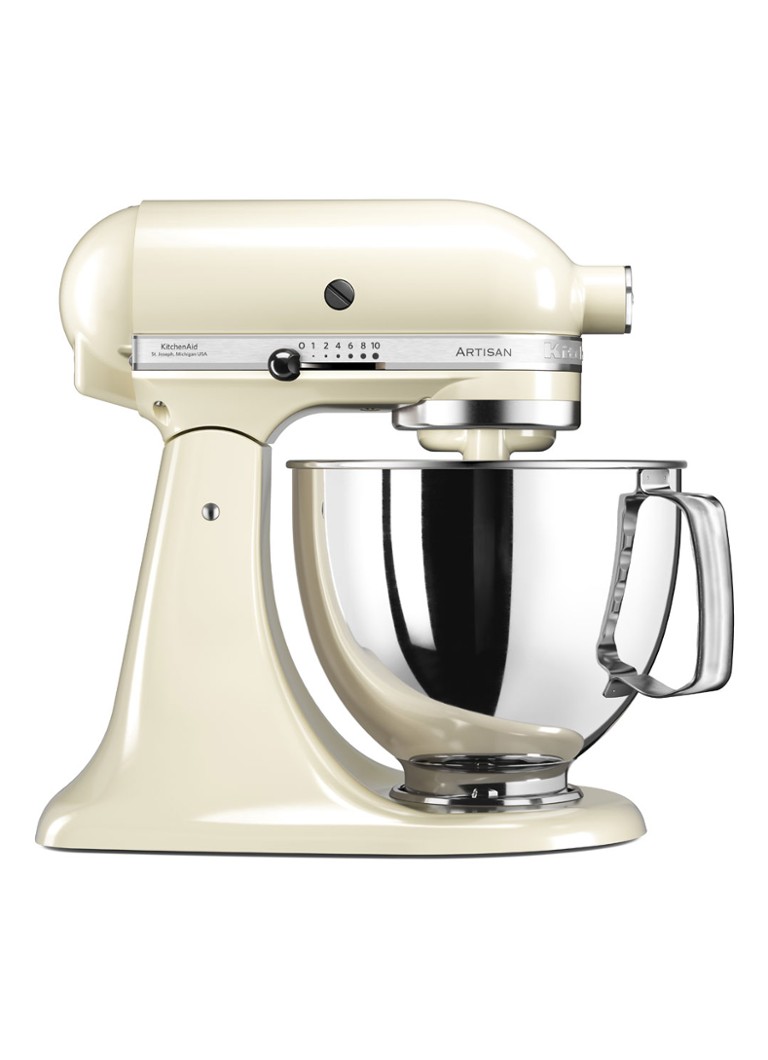KitchenAid Artisan keukenmachine met kantelbare kop 4,8 liter 5KSM125EAC - Amandelwit Amandelwit - Deal