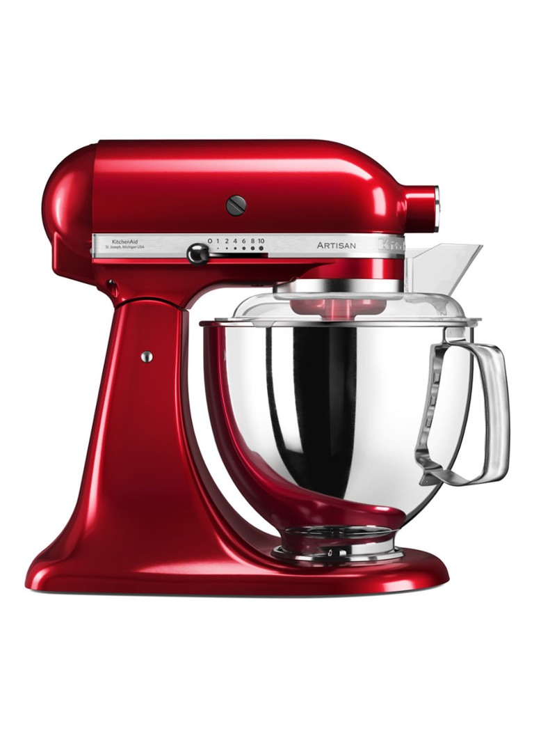 KitchenAid Artisan keukenmachine met kantelbare kop 4,8 liter 5KSM175PSECA - Appelrood Appelrood - Deal