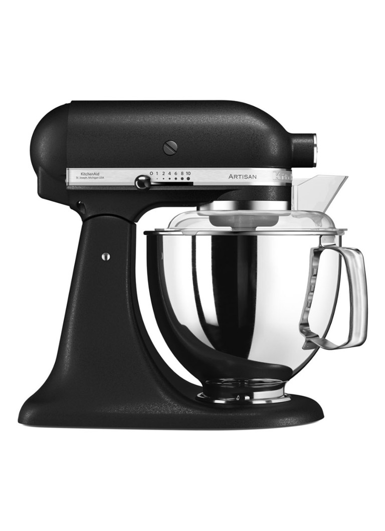 KitchenAid Artisan keukenmachine met kantelbare kop 4,8 liter 5KSM175PSEBK - Vulkaanzwart Vulkaanzwart - Deal