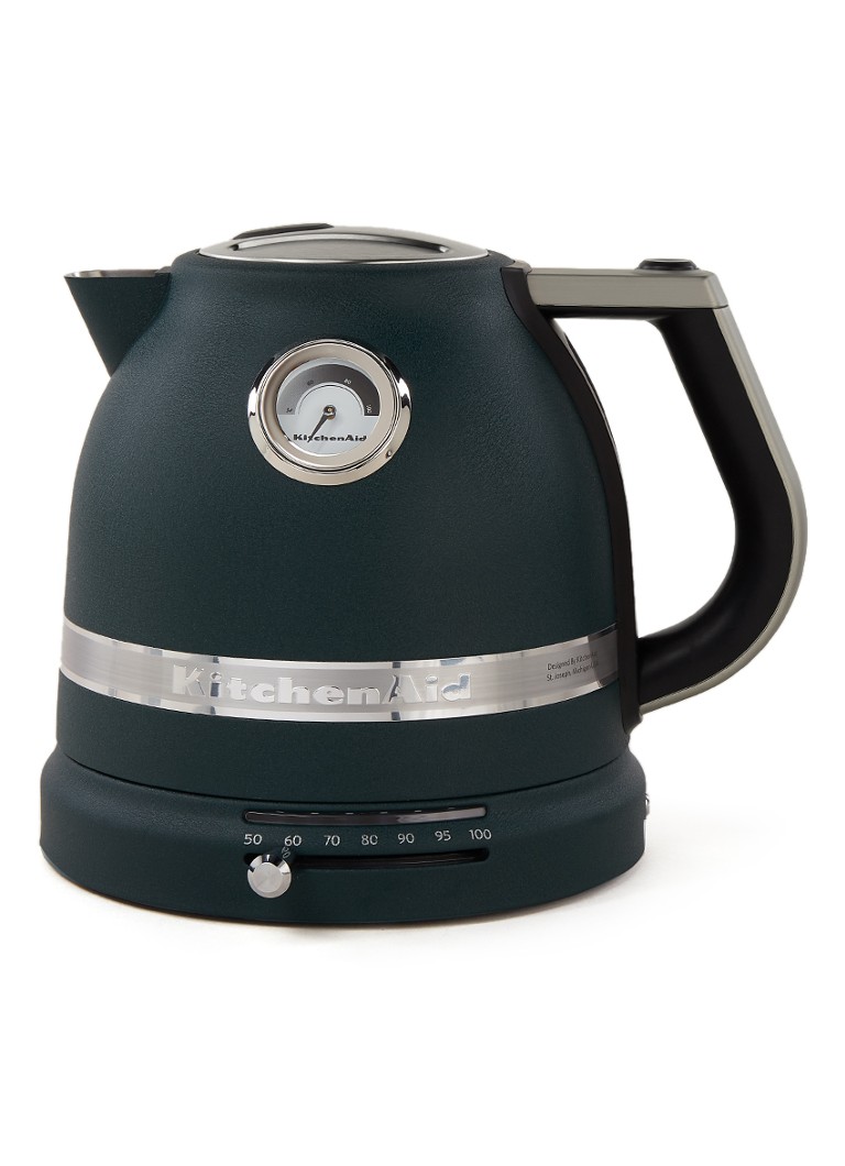KitchenAid Artisan waterkoker 1,5 liter 5KEK1522 - Pebbled Palm Donkergroen - Deal