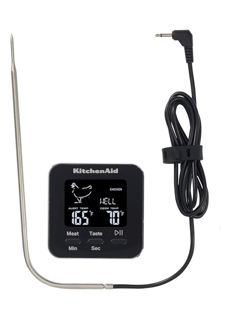 KitchenAid Digitale thermometer met timer Zwart - Deal