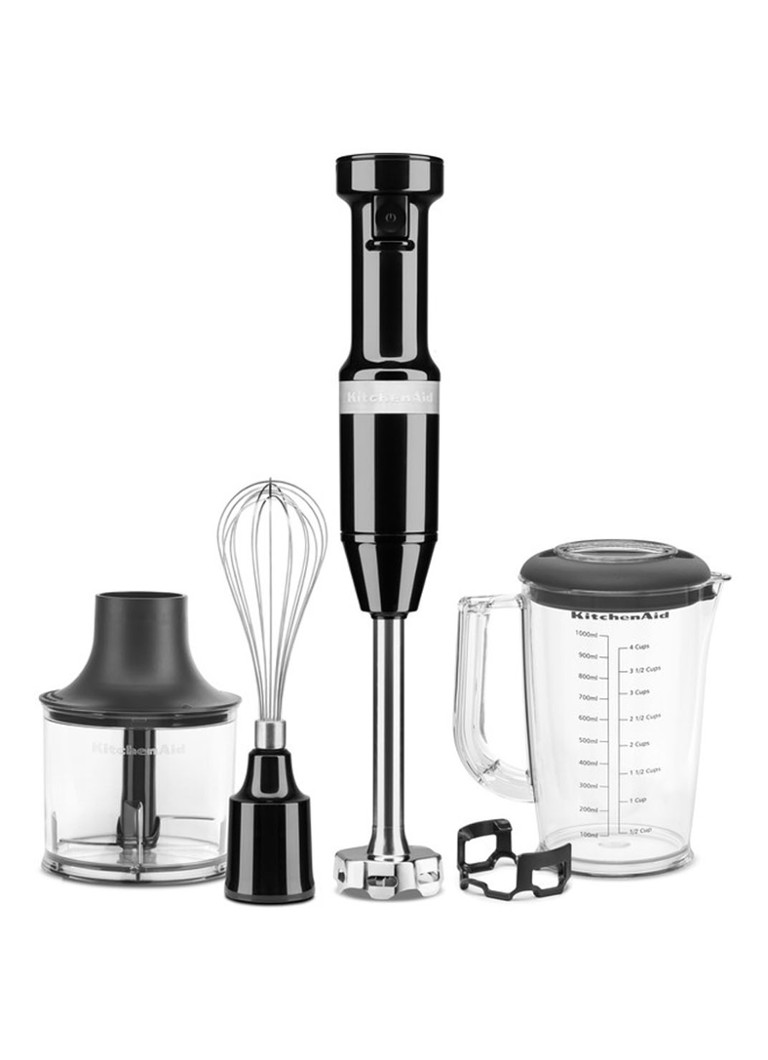 KitchenAid Staafmixer met accessoires 5KHBV83 - Onyx zwart Zwart - Deal
