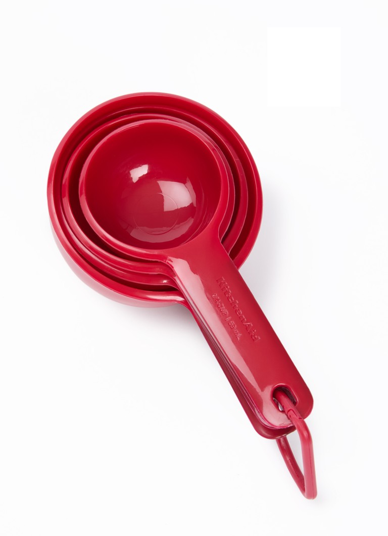 KitchenAid Universal maatlepel set van 4 Rood - Deal