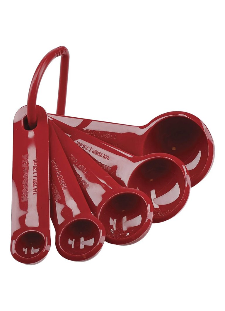 KitchenAid Maatlepel set van 5 Rood - Deal