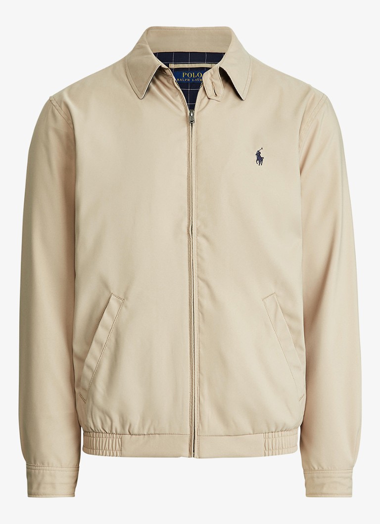 Ralph Lauren Heren Bi-Swing jack met logo en steekzakken in de kleur Khaki / Beige
