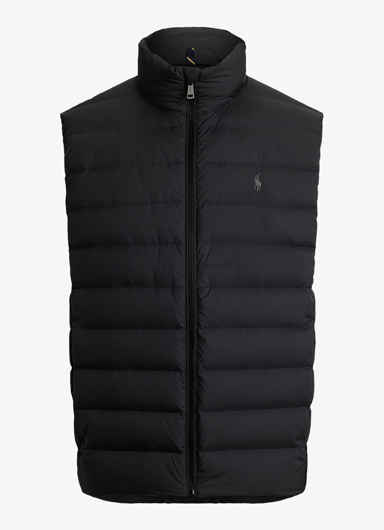 Ralph Lauren Heren Colden bodywarmer met logoborduring in de kleur Polo Black / Zwart