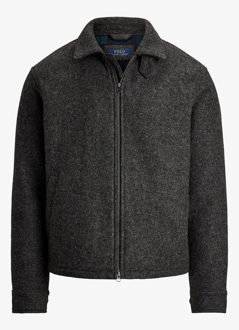 Ralph Lauren Heren Langdon jack met steekzakken in de kleur Barclay Heather / Grijs