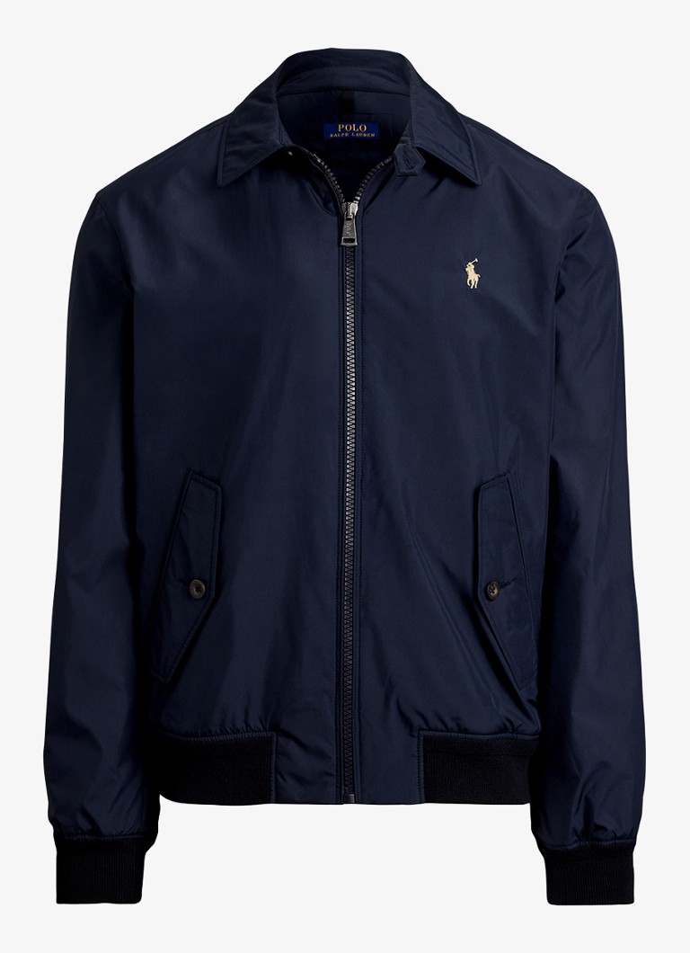 Ralph Lauren Heren Southland jack met klepzakken en logoborduring in de kleur Collection Navy / Donkerblauw