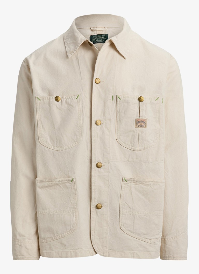 Ralph Lauren Heren Jack met opgestikte zakken in de kleur Barlows V2 / Gebroken wit