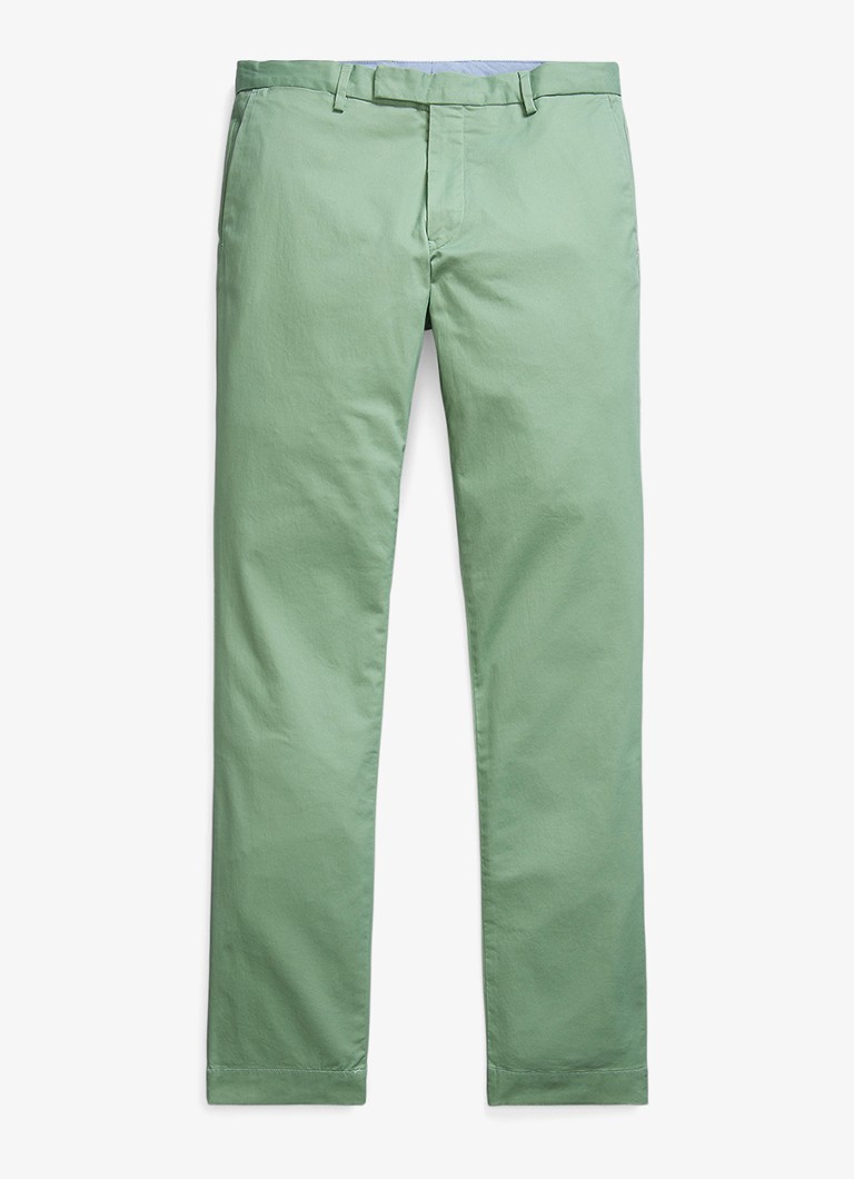Ralph Lauren Heren Slim fit chino met steekzakken in de kleur Faded Mint / Groen