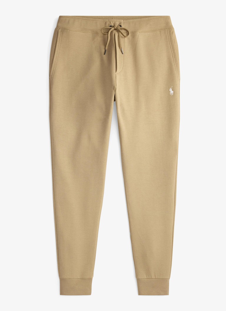 Ralph Lauren Heren Tapered fit joggingbroek met logoborduring in de kleur Surrey Tan / Tan
