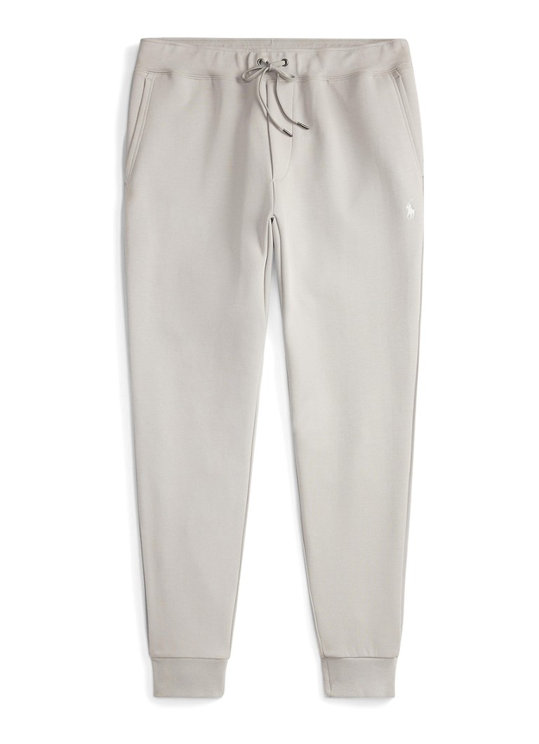 Ralph Lauren Heren Tapered fit joggingbroek met logoborduring in de kleur Soft Grey