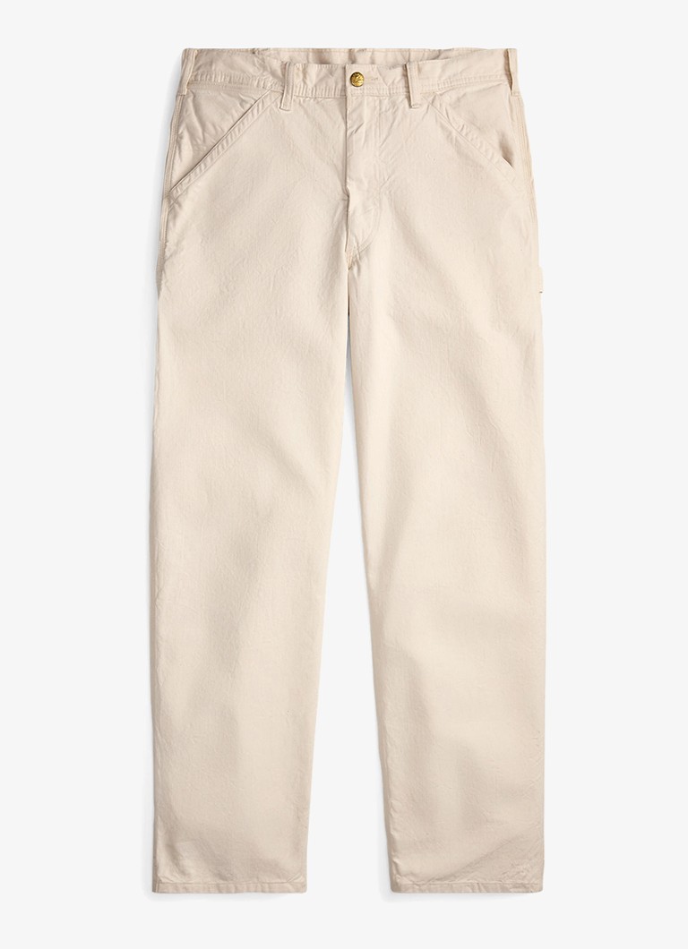 Ralph Lauren Heren Windham straight fit cargobroek met steekzakken in de kleur Millstone / Beige
