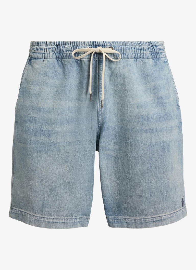 Ralph Lauren Heren Straight fit korte broek met steekzakken in de kleur Lathan / Blauw
