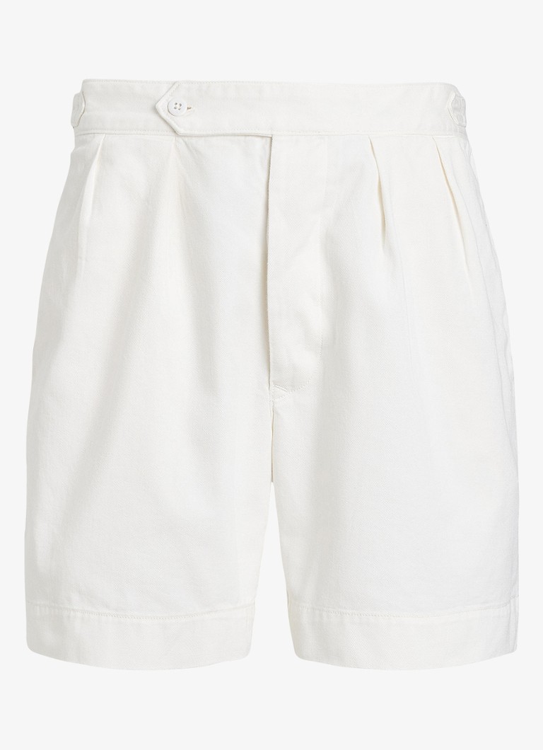 Ralph Lauren Heren Straight fit korte broek met steekzakken in de kleur Deckwash White / Wit