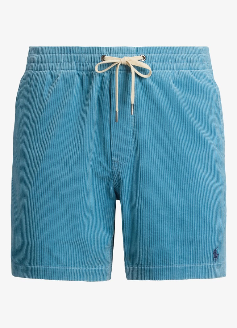 Ralph Lauren Heren Straight fit korte broek van corduroy in de kleur Blue Note-2LSM