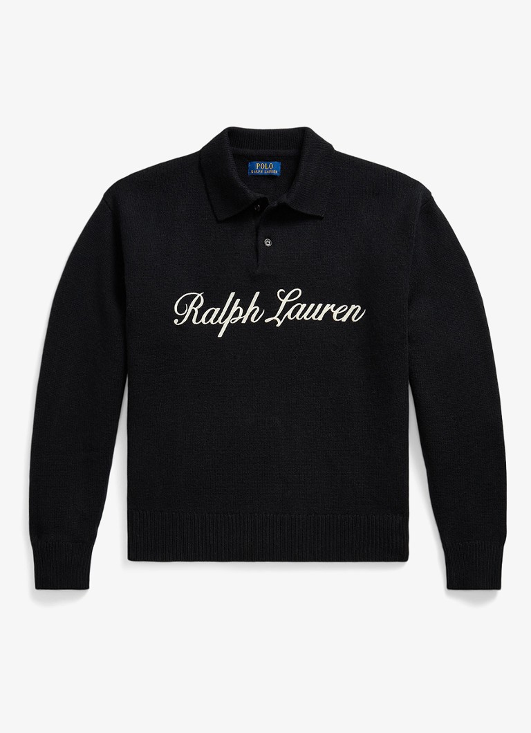 Ralph Lauren Heren Regular fit polo met logo in de kleur Zwart