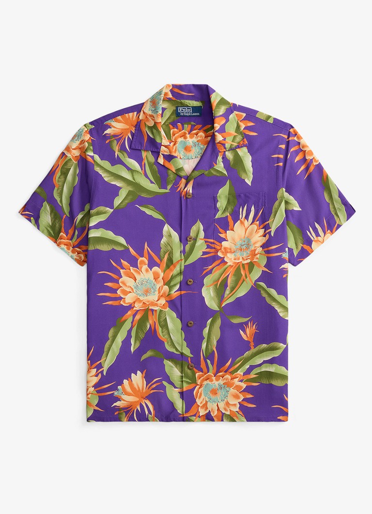 Ralph Lauren Heren Regular fit overhemd met bloemenprint in de kleur Purple South Floral