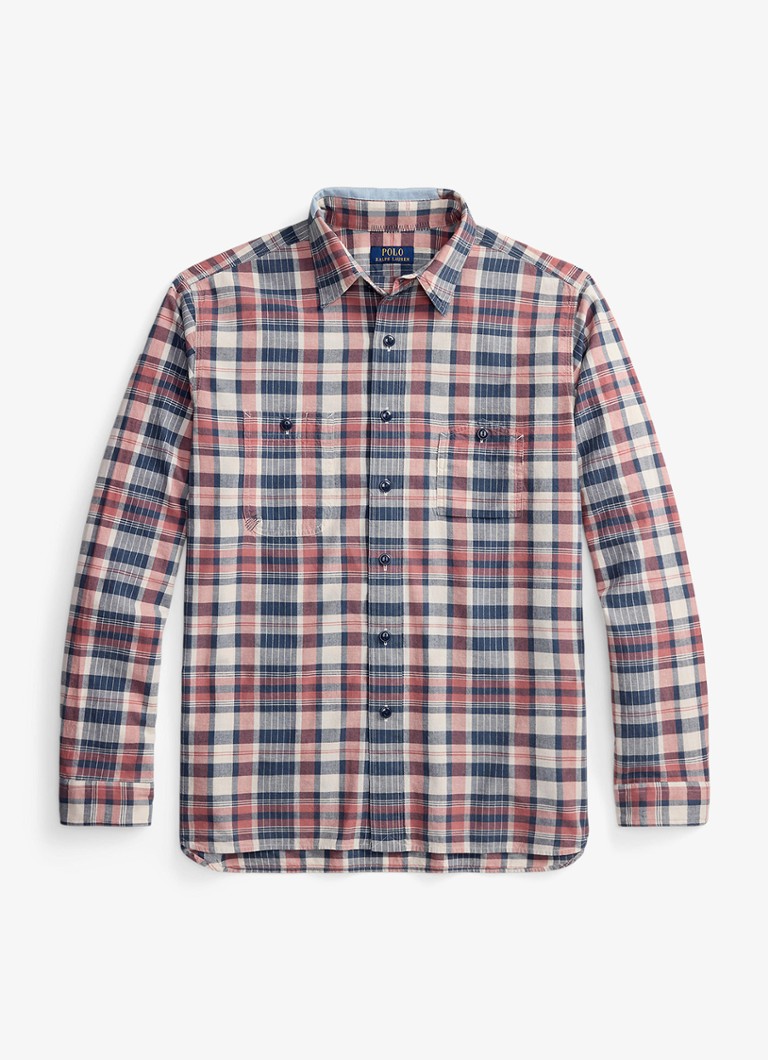 Ralph Lauren Heren Classic fit overhemd met ruitdessin in de kleur Blauw
