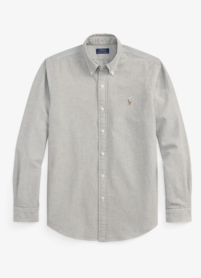 Ralph Lauren Heren Custom fit Oxford overhemd in de kleur Nutmeg Brwn ZXW5 / Bruin