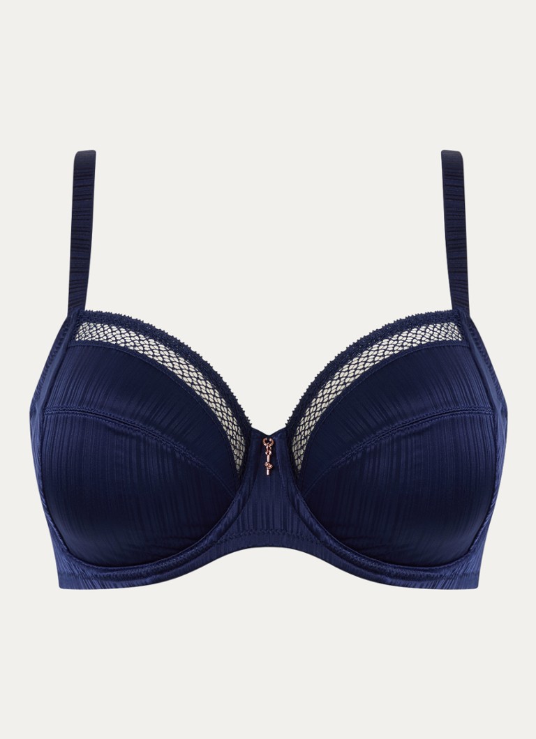 PrimaDonna Dames Knokke beugel bh met kant in de kleur Donkerblauw
