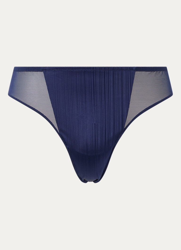 PrimaDonna Dames Knokke string met mesh in de kleur Donkerblauw