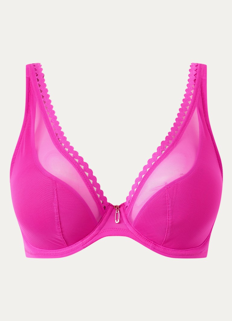 PrimaDonna Dames Vivgirl voorgevormde plunge bh met beugel in de kleur Donkerroze